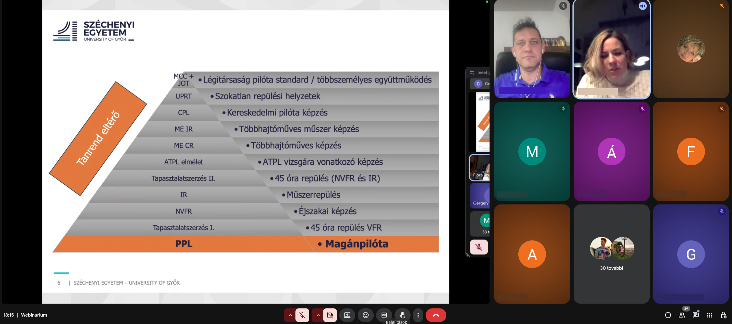 kereskedelmi pilótaképzés webinárium